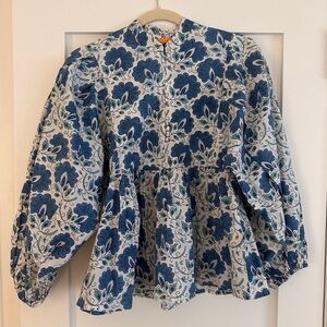 Oliphant Peplum blouse brand new!